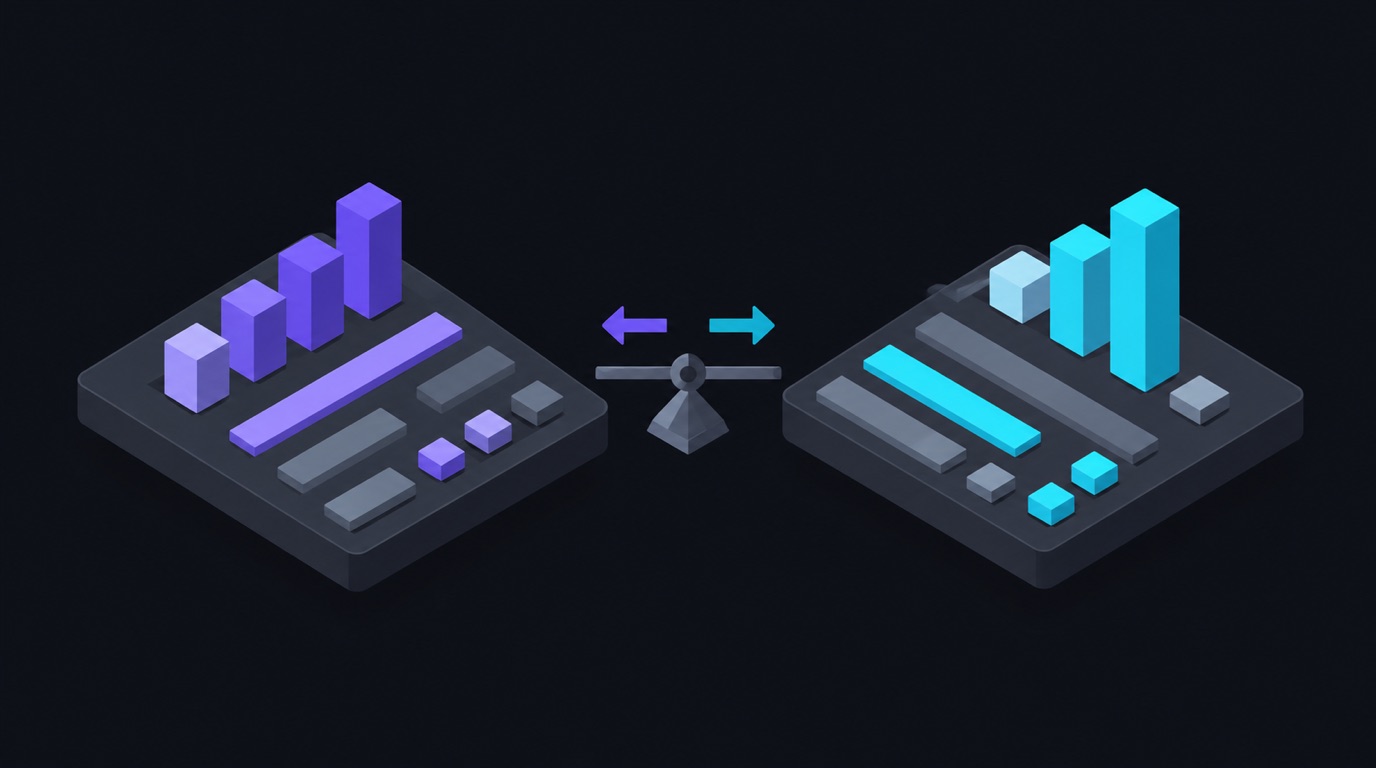 Two options weighed side by side