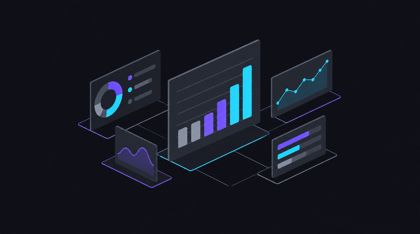 An analytics dashboard panel