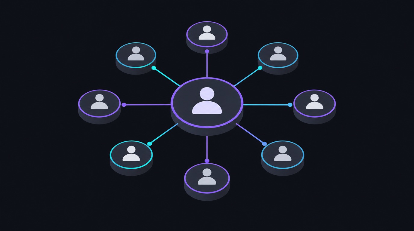 A growing follower network